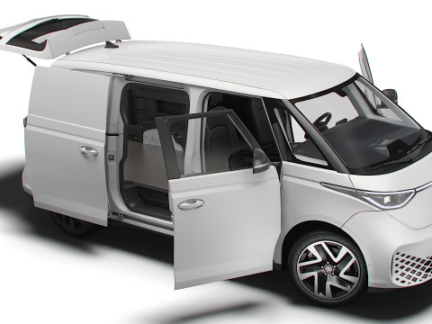 VW ID バズ カーゴ SWB バルブ HQインテリア 2026 3Dモデル