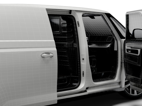 VW ID バズ カーゴ SWB バルブ HQインテリア 2026 3Dモデル