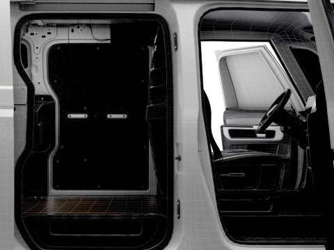 VW ID バズ カーゴ SWB バルブ HQインテリア 2026 3Dモデル