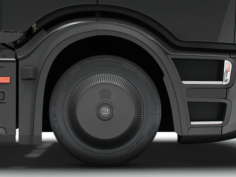 Trator Brabus eActros Pro600 4x2 2026 Modelo 3D