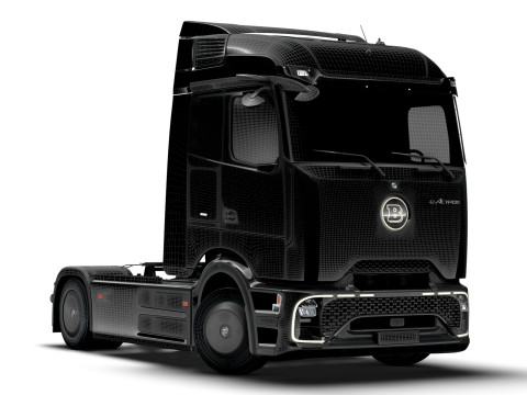 Tractor Brabus eActros Pro600 4x2 2026 Modelo 3D