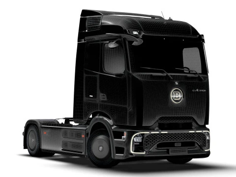 Trator Brabus eActros Pro600 4x2 2026 Modelo 3D