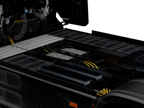 Tractor Brabus eActros Pro600 4x2 2026 Modelo 3D