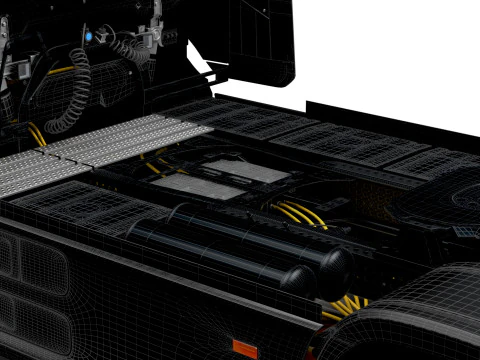 Trator Brabus eActros Pro600 4x2 2026 Modelo 3D