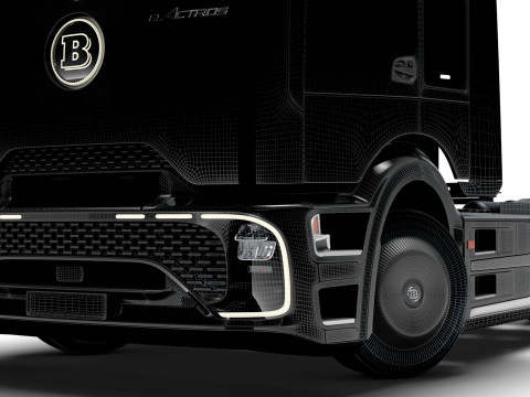 Tractor Brabus eActros Pro600 4x2 2026 Modelo 3D