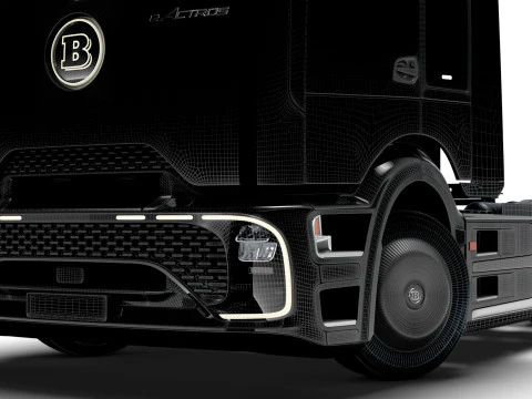 Trator Brabus eActros Pro600 4x2 2026 Modelo 3D