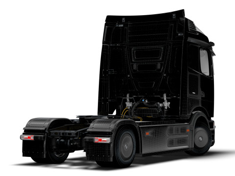 Tractor Brabus eActros Pro600 4x2 2026 Modelo 3D