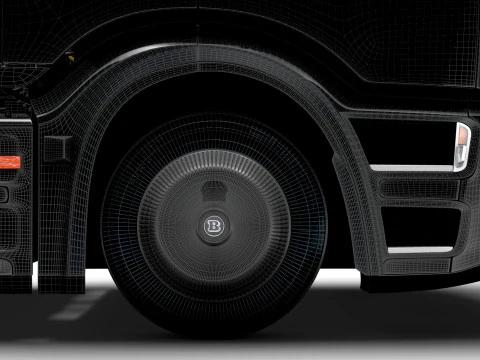 Trator Brabus eActros Pro600 4x2 2026 Modelo 3D