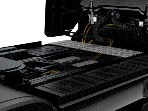 Trator Brabus eActros Pro600 4x2 2026 Modelo 3D