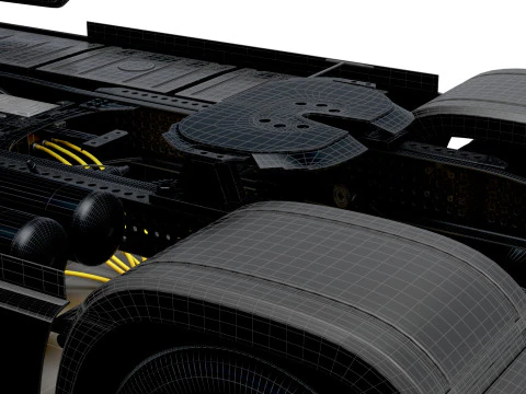 Trator Brabus eActros Pro600 4x2 2026 Modelo 3D