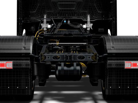 Trator Brabus eActros Pro600 4x2 2026 Modelo 3D