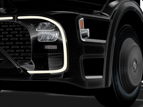 Tractor Brabus eActros Pro600 4x2 2026 Modelo 3D