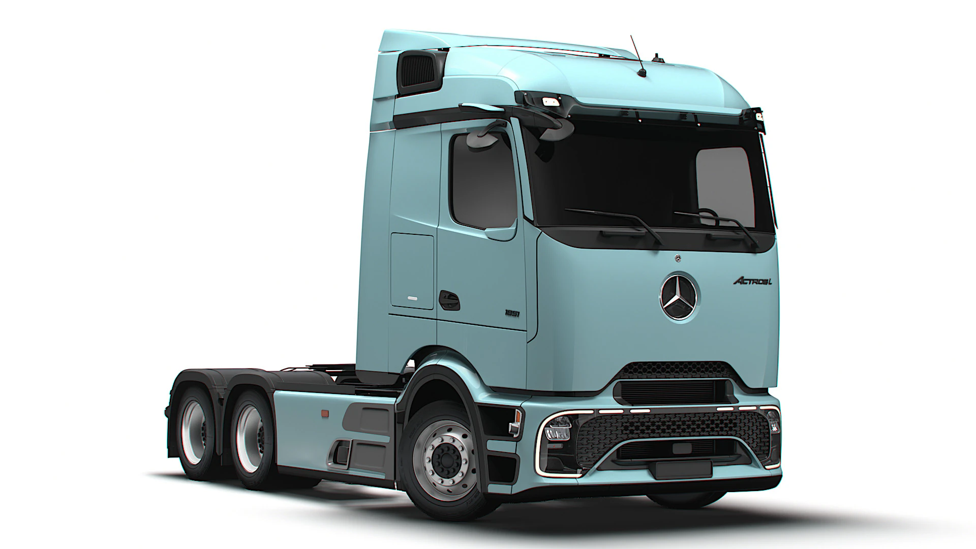 Mercedes Benz Actros L Pro 6x4 Tractor 2026 3D Model .c4d .max .obj .3ds .fbx .stl .blend 