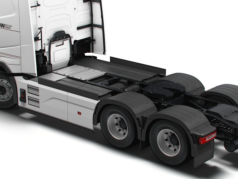 Traktor DW Kabin Tinggi Aero 6x2 2026 Model 3D