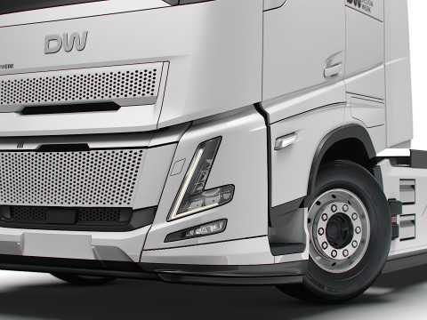 Traktor DW Kabin Tinggi Aero 6x2 2026 Model 3D