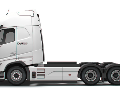 Traktor DW Kabin Tinggi Aero 6x2 2026 Model 3D