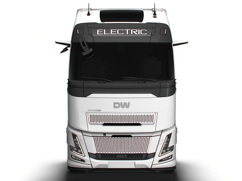 Traktor DW Kabin Tinggi Aero 6x2 2026 Model 3D