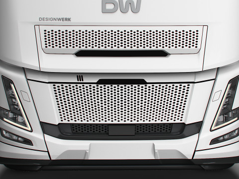 Traktor DW Kabin Tinggi Aero 6x2 2026 Model 3D