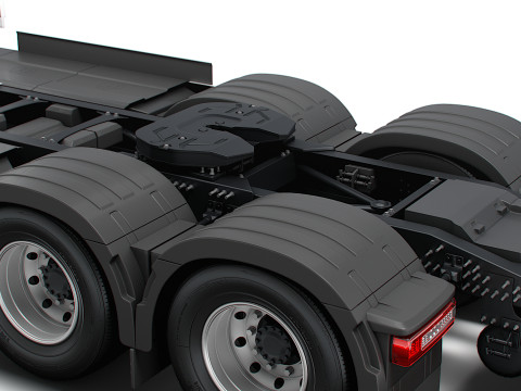 Traktor DW Kabin Tinggi Aero 6x2 2026 Model 3D