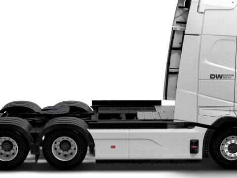 DW High Cab Aero 6x2 Tractor 2026 3D Model