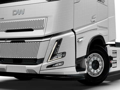 Traktor DW Kabin Tinggi Aero 6x2 2026 Model 3D