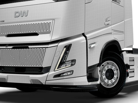 DW High Cab Aero 6x2 Tractor 2026 3D Model