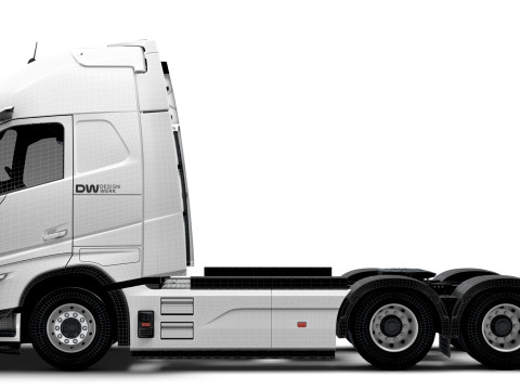 Traktor DW Kabin Tinggi Aero 6x2 2026 Model 3D