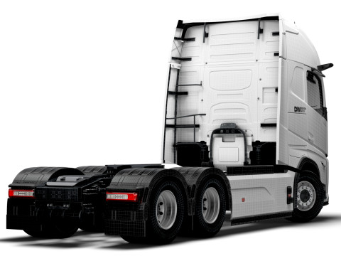 Traktor DW Kabin Tinggi Aero 6x2 2026 Model 3D