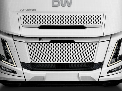 Traktor DW Kabin Tinggi Aero 6x2 2026 Model 3D