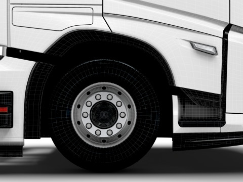 Traktor DW Kabin Tinggi Aero 6x2 2026 Model 3D