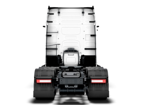 Traktor DW Kabin Tinggi Aero 6x2 2026 Model 3D