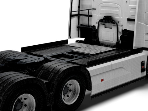 Traktor DW Kabin Tinggi Aero 6x2 2026 Model 3D