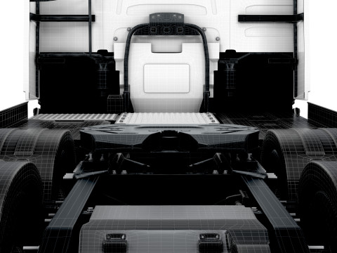 Traktor DW Kabin Tinggi Aero 6x2 2026 Model 3D