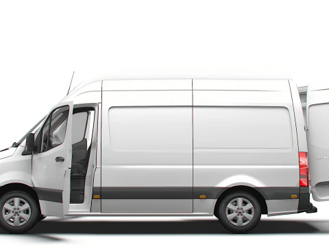 Interni Mercedes Benz Sprinter L2H3 RWD HQ 2025 Modello 3D