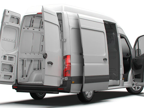 Interni Mercedes Benz Sprinter L2H3 RWD HQ 2025 Modello 3D