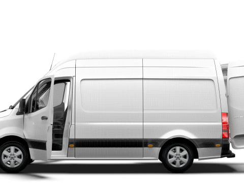 Interni Mercedes Benz Sprinter L2H3 RWD HQ 2025 Modello 3D