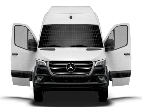 Interni Mercedes Benz Sprinter L2H3 RWD HQ 2025 Modello 3D