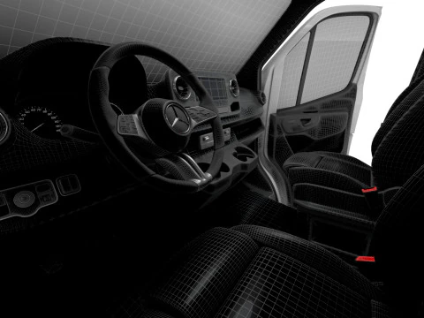 Interni Mercedes Benz Sprinter L2H3 RWD HQ 2025 Modello 3D