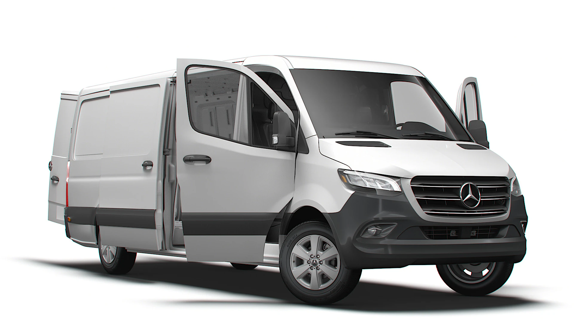 Mercedes Benz Sprinter L3H1 RWD HQ Interior 2025 3D Model .c4d .max .obj .3ds .fbx .stl .blend 