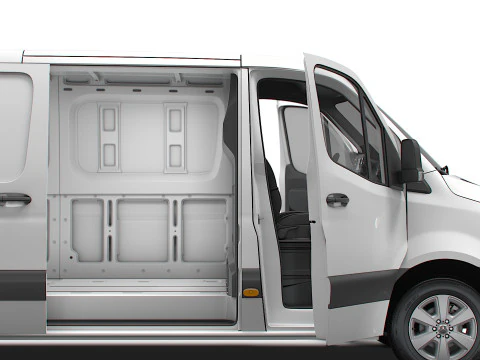 Mercedes Benz Sprinter L3H1 RWD HQ Interior 2025 3D Model