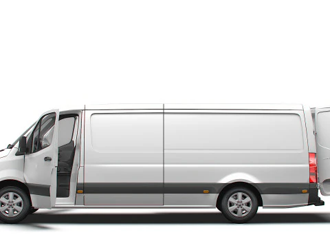 Mercedes Benz Sprinter L3H1 RWD HQ Interior 2025 3D Model