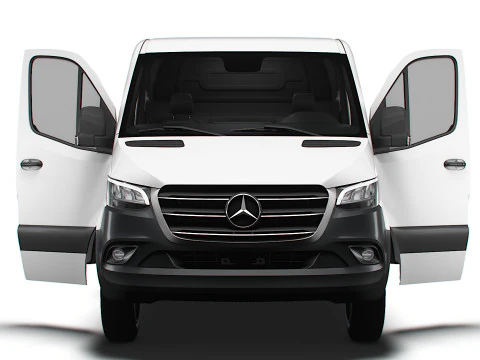 Mercedes Benz Sprinter L3H1 RWD HQ Interior 2025 3D Model