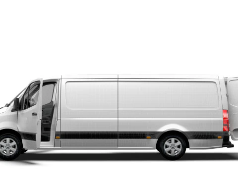 Mercedes Benz Sprinter L3H1 RWD HQ Interior 2025 3D Model