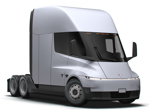 Semirremolque Tesla 6x4 2026 Modelo 3D
