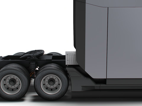 Tesla semi-tractor 6x4 2026 3D Model