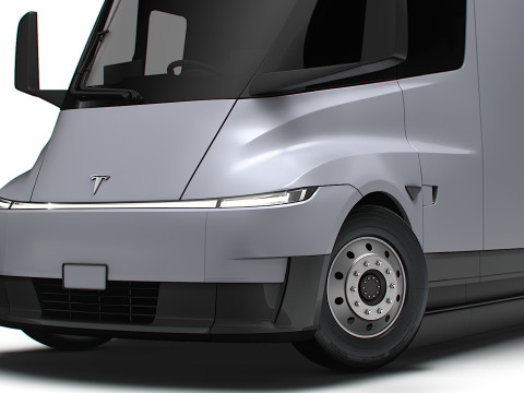 Tesla semi-tractor 6x4 2026 3D Model