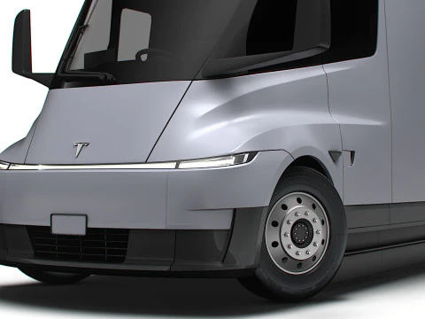 Tesla Semi Tractor 6x4 2026 3D Model