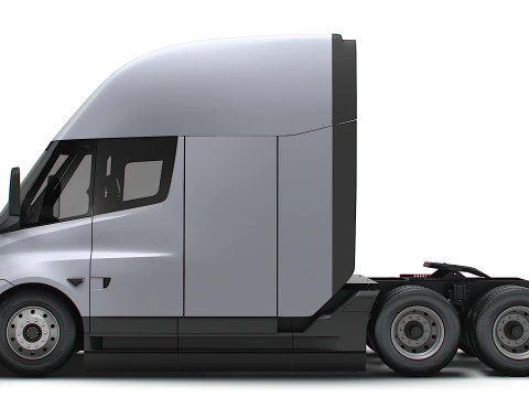 Tesla Semi Tractor 6x4 2026 3D Model