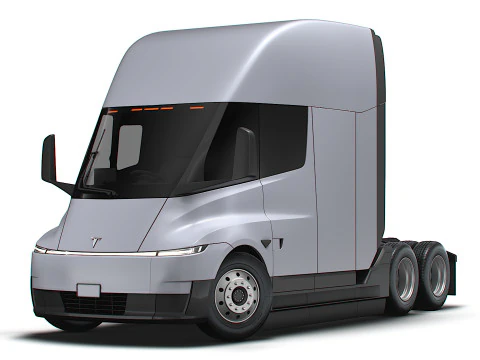 Tesla Semi Tractor 6x4 2026 3D Model