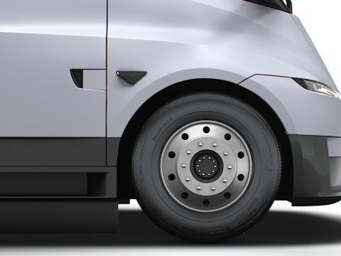 Tesla semi-tractor 6x4 2026 3D Model